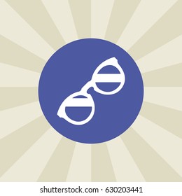 glasses icon. sign design. background