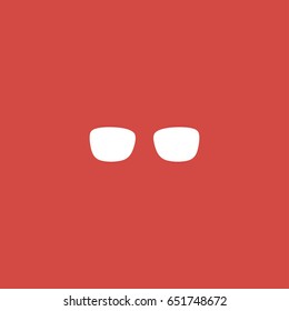 glasses icon. sign design. red background