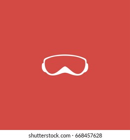 glasses icon. sign design. red background