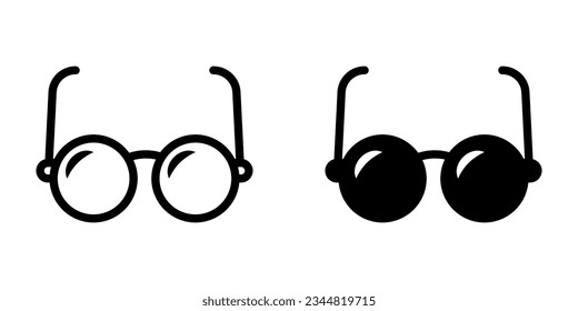 Glasses icon. sign for mobile concept and web design. vector illustration