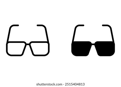 Glasses icon. sign for mobile concept and web design. vector illustration