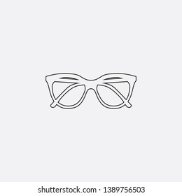 glasses icon sign signifier vector