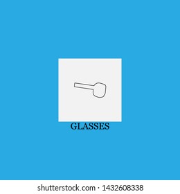 glasses icon sign signifier vector