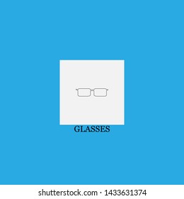 glasses icon sign signifier vector