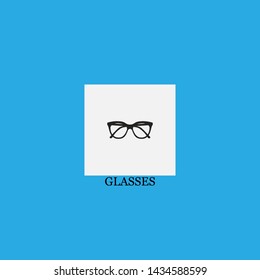glasses icon sign signifier vector