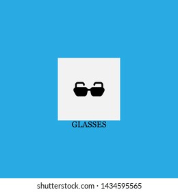 glasses icon sign signifier vector