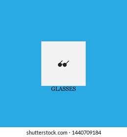 glasses icon sign signifier vector