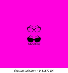 glasses icon sign signifier vector
