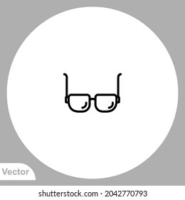 Glasses icon sign vector,Symbol, logo illustration for web and mobile
