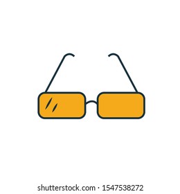 Glasses icon. Simple element from school icons collection. Creative Glasses icon ui, ux, apps, software and infographics.
