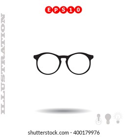 Glasses icon. Simple illustration.