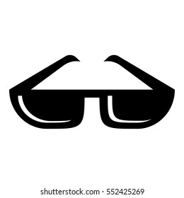 Glasses icon. Simple illustration of glasses vector icon for web