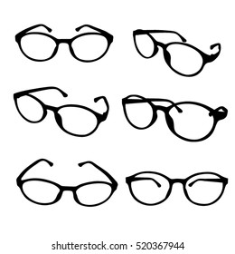 glasses icon. Simple illustration of glasses icon white background for web.