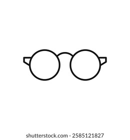 Glasses icon. simple thin line vector icon