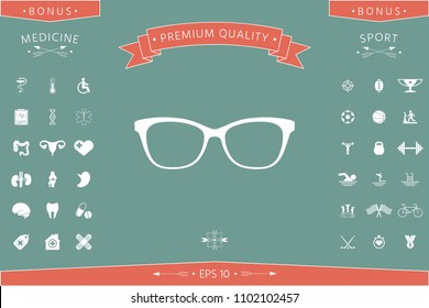 Glasses Icon symbol