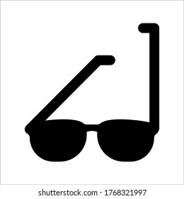 Glasses icon symbol simple design on white background