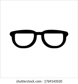 Símbolo de icono de vidrio diseño simple sobre fondo blanco