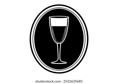 Glasses icon with thin frames  silhouette.