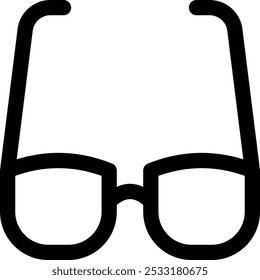 glasses icon. Thin Linear Style Design Isolated On White Background