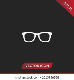 Glasses icon vector