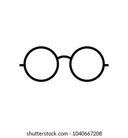 glasses icon vector