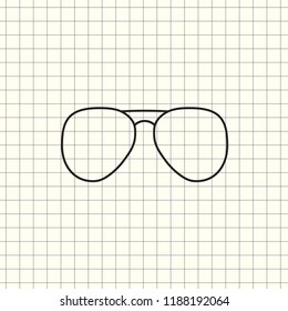glasses icon vector