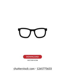 Glasses icon vector