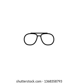 glasses icon vector