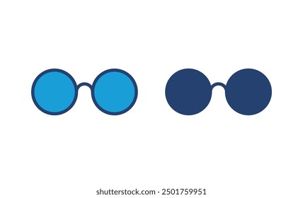 Glasses icon vector. Glasses vector icon