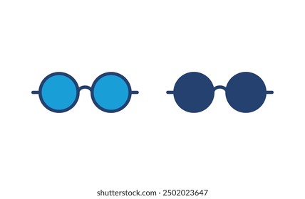 Glasses icon vector. Glasses vector icon