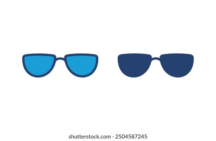 Glasses icon vector. Glasses vector icon