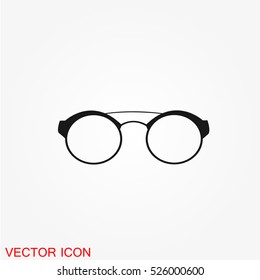 Glasses icon vector
