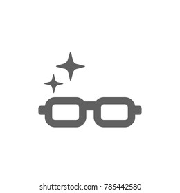 Glasses icon vector