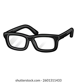 glasses icon vector cartoon 2d