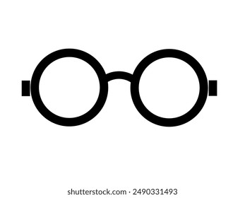 Glasses icon vector with classic design