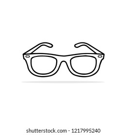 glasses icon. Vector concept illustration for design.