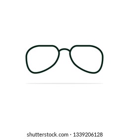 glasses Icon. Vector concept illustration for design.