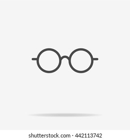Glasses icon. Vector concept illustration for design.