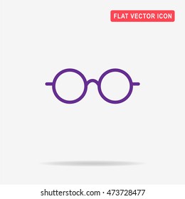 Glasses icon. Vector concept illustration for design.