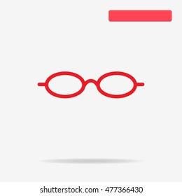 Glasses icon. Vector concept illustration for design.