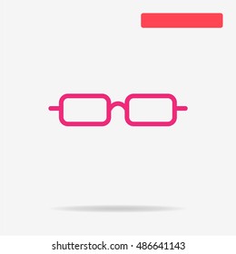 Glasses icon. Vector concept illustration for design.