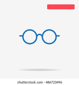 Glasses icon. Vector concept illustration for design.
