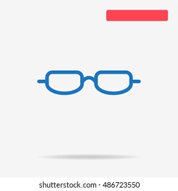 Glasses icon. Vector concept illustration for design.