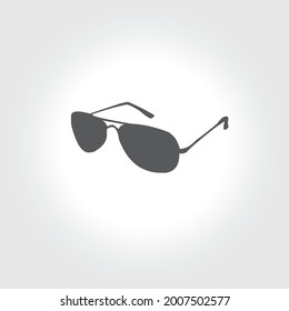Diseño vectorial de icono de lentes, ilustración de símbolo de anteojos.