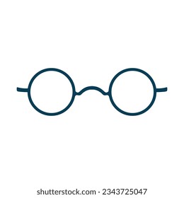 plantilla de diseño de vectores de icono de gafas en fondo blanco