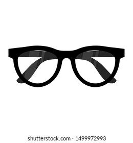 Glasses icon vector, eyeglasses symbol. Accessory pictogram, flat vector sign isolated on white background. Simple vector illustration for graphic and web design.