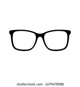 glasses icon vector, eyeglasses symbol. accessory pictogram, flat vector sign isolated on white background