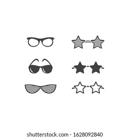 Glasses icon vector flat design