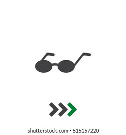 Glasses Icon Vector flat design style