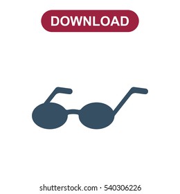 Glasses Icon Vector flat design style